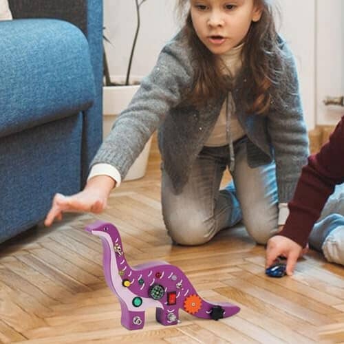 Tableau Montessori - BusyBoardCircuit™ - Brachiosaure
