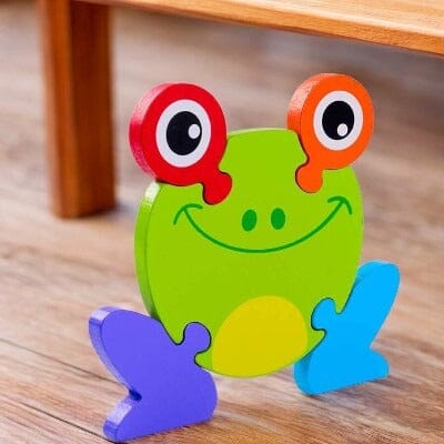Puzzle en Bois - PuzzlePals™ -  Grenouille