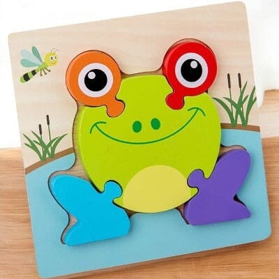 Puzzle en Bois - PuzzlePals™ -  Grenouille