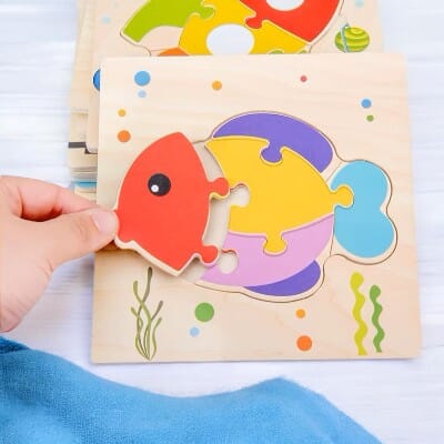 Puzzle en Bois - PuzzlePals™ - Poisson