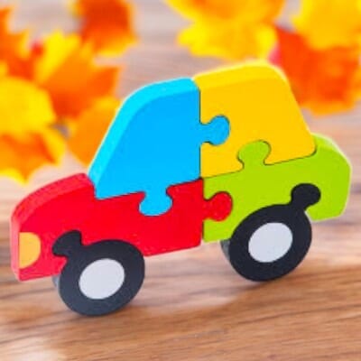 Puzzle en Bois - PuzzlePals™ - Voiture