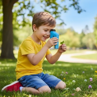 Microscope enfant blue